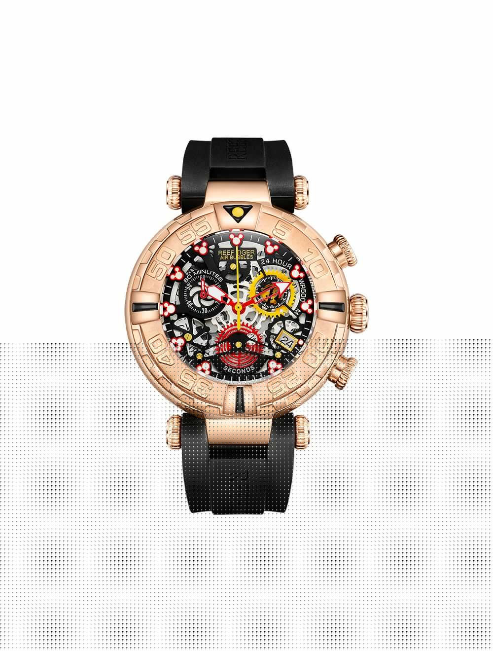 montre squelette homme